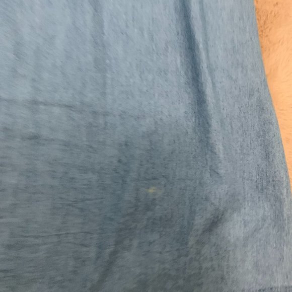 Jean styled dress with ruffles in the neckline - Picture 2 of 2